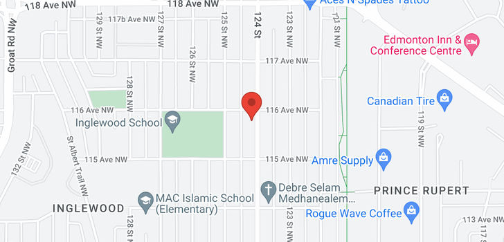 map of 11530 124 ST NW NW